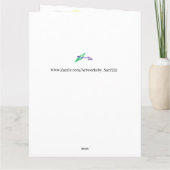 折り畳みグリーティングカードハッピーセカンドバースデー孫 カード (裏面)