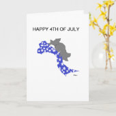 折り畳みグリーティングカードハッピー4日7月 カード (黄色い花)