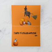 折り畳みグリーティングカードハロウィーン サンキューカード (内部)