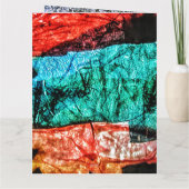 折り畳みグリーティングカード再生プラスチック写真プリント カード (裏面)