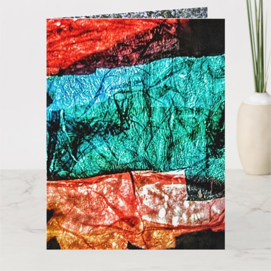 折り畳みグリーティングカード再生プラスチック写真プリント カード (正面)