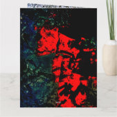 折り畳みグリーティングカード再生プラスチック抽象芸術 カード (裏面)