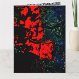 折り畳みグリーティングカード再生プラスチック抽象芸術 カード