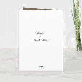 折り畳みグリーティングカード写真テンプレート家宝 シーズンカード (裏面)