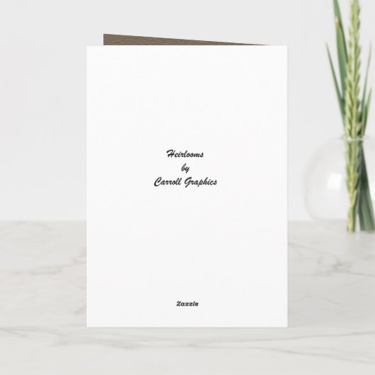 折り畳みグリーティングカード写真テンプレート家宝 シーズンカード (裏面)