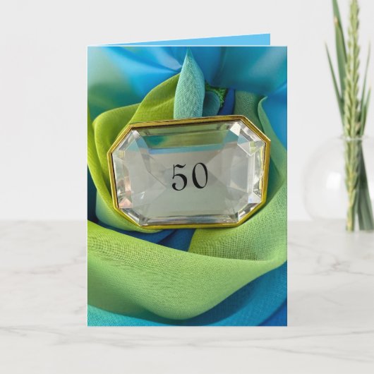 折り畳みグリーティングカード誕生日の個人用名前yr カード (正面)