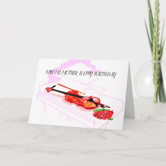 折り畳みグリーティングカード誕生日特殊マザー カード (正面)