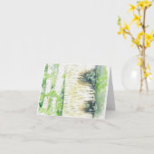 折り畳みグリーティングカード(オリジナルのアートワーク付) カード (黄色い花)