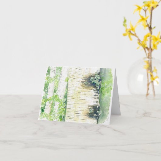 折り畳みグリーティングカード(オリジナルのアートワーク付) カード (黄色い花)