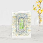 折り畳みグリーティングカード(オリジナルのアートワーク付) カード (黄色い花)