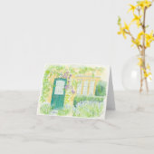 折り畳みグリーティングカード(オリジナルのアートワーク付) カード (黄色い花)