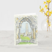 折り畳みグリーティングカード(オリジナルのアートワーク付) カード (黄色い花)