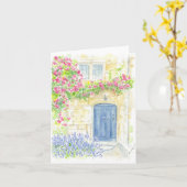 折り畳みグリーティングカード(オリジナルのアートワーク付) カード (黄色い花)