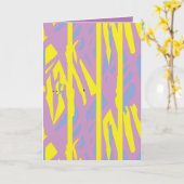 折り畳みグリーティングカード カード (黄色い花)