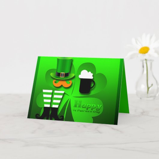 折り畳みグリーティングカード カード (小さな植物)