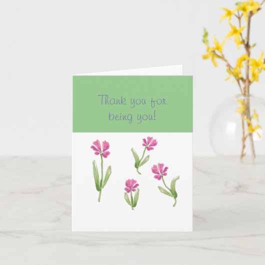 折り畳みグリーティングカード カード (黄色い花)