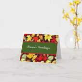 折り畳みグリーティングカード カード (黄色い花)