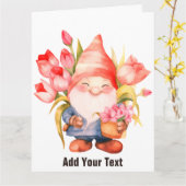 折り畳みグリーティングカード カード (黄色い花)