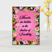 折り畳みグリーティングカード カード (黄色い花)