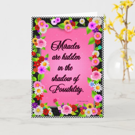 折り畳みグリーティングカード カード (黄色い花)