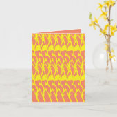 折り畳みグリーティングカード カード (黄色い花)