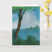 折り畳みグリーティングカード カード (黄色い花)