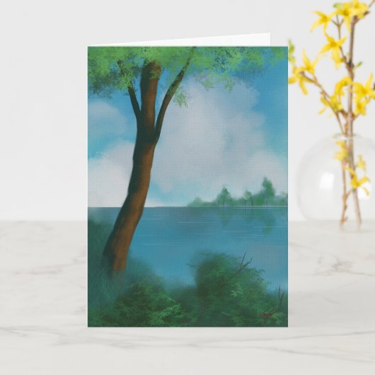 折り畳みグリーティングカード カード (黄色い花)