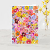 折り畳みグリーティングカード カード (黄色い花)