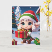 折り畳みグリーティングカード カード (黄色い花)