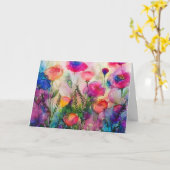 折り畳みグリーティングカード カード (黄色い花)