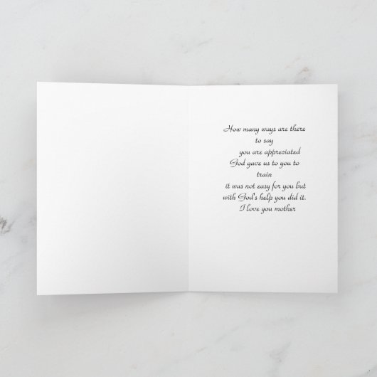 折り畳みグリーティングカード カード (内部)