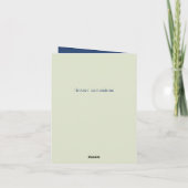 折り畳みグリーティングカード カード (裏面)