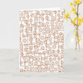 折り畳みグリーティングカード カード (黄色い花)