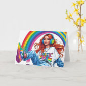 折り畳みグリーティングカード カード (黄色い花)