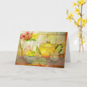 折り畳みグリーティングカード カード (黄色い花)
