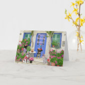 折り畳みグリーティングカード カード (黄色い花)