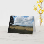 折り畳みグリーティングカード カード (黄色い花)