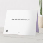 折り畳みグリーティングカード カード (裏面)