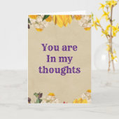 折り畳みグリーティングカード カード (黄色い花)