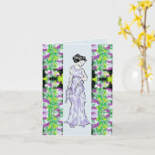 折り畳みグリーティングカード：クラスTouch カード (黄色い花)