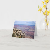 折り畳みグリーティングカード – グランドキャニオン，アメリカ カード (黄色い花)