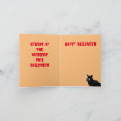 折り畳みグリーティングカード：ハッピーハローウィン カード (内部)