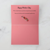折り畳みグリーティングカード：ハッピーマザーの日 カード (内部)