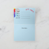 折り畳みグリーティングカード:パーティの招待状 カード (内部)