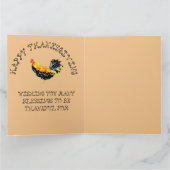 折り畳みグリーティングカード：ホリデー感謝祭 カード (内部)