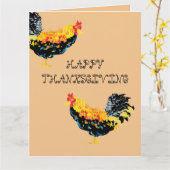 折り畳みグリーティングカード：ホリデー感謝祭 カード (黄色い花)