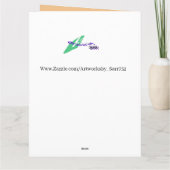 折り畳みグリーティングカード：ホリデー感謝祭 カード (裏面)