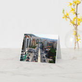 折り畳みグリーティングカード – レバノン カード (黄色い花)