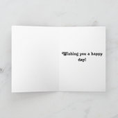 折り畳みグリーティングカード – ヴィンテージ、レトロ カード (内部)