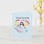 折り畳みグリーティングカード:信仰 カード (黄色い花)